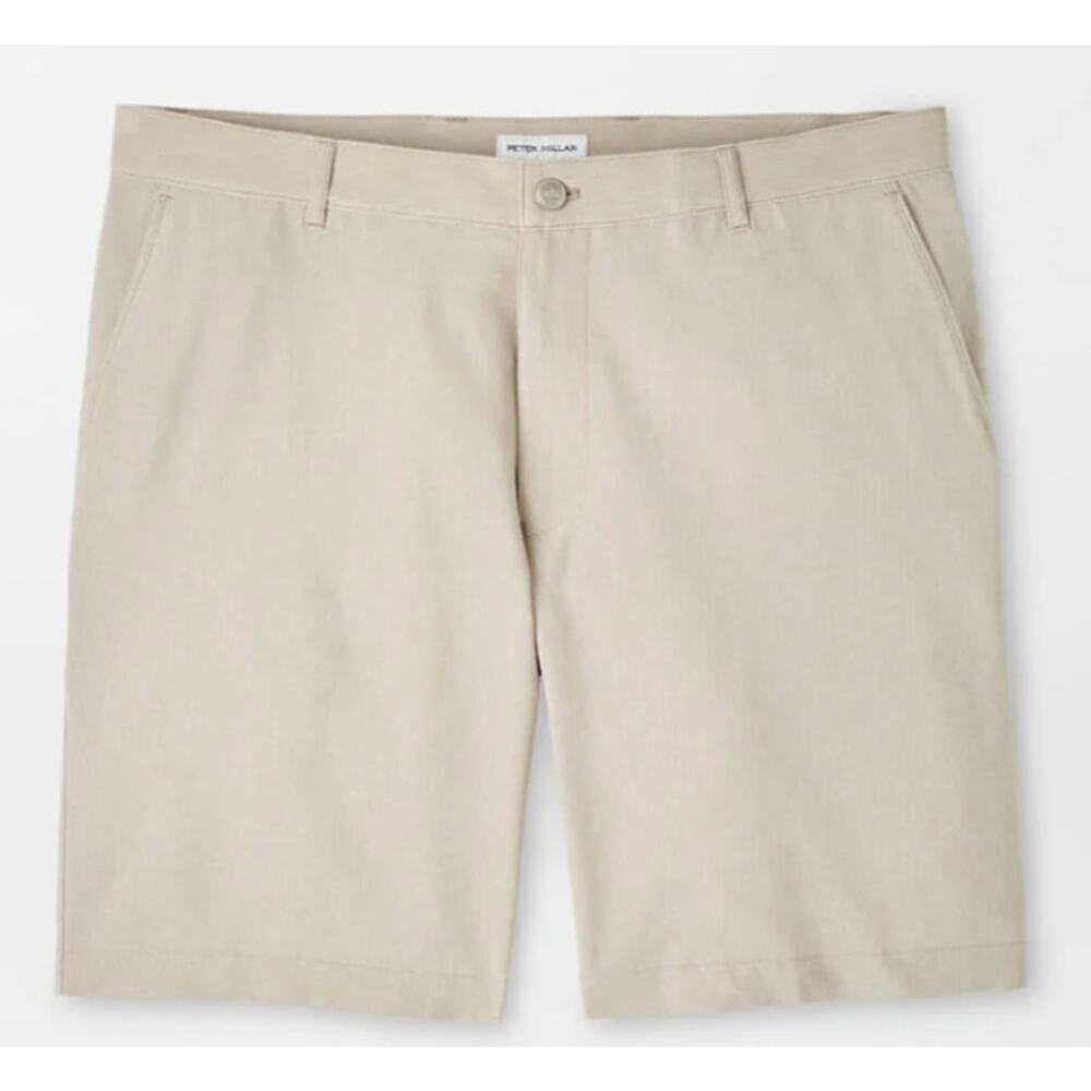 PETER MILLAR Shackleford Performance Hybrid Short Sand Size 38 Golf casual